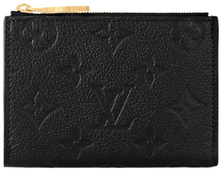 Louis Vuitton Lisa Wallet Black Monogram Embossed Empreinte Cowhide Leather