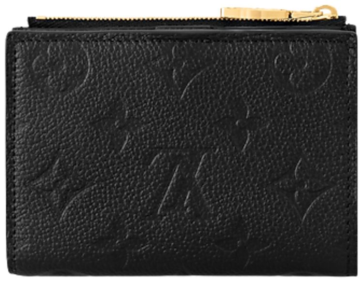 Louis Vuitton Lisa Wallet Black Monogram Embossed Empreinte Cowhide Leather