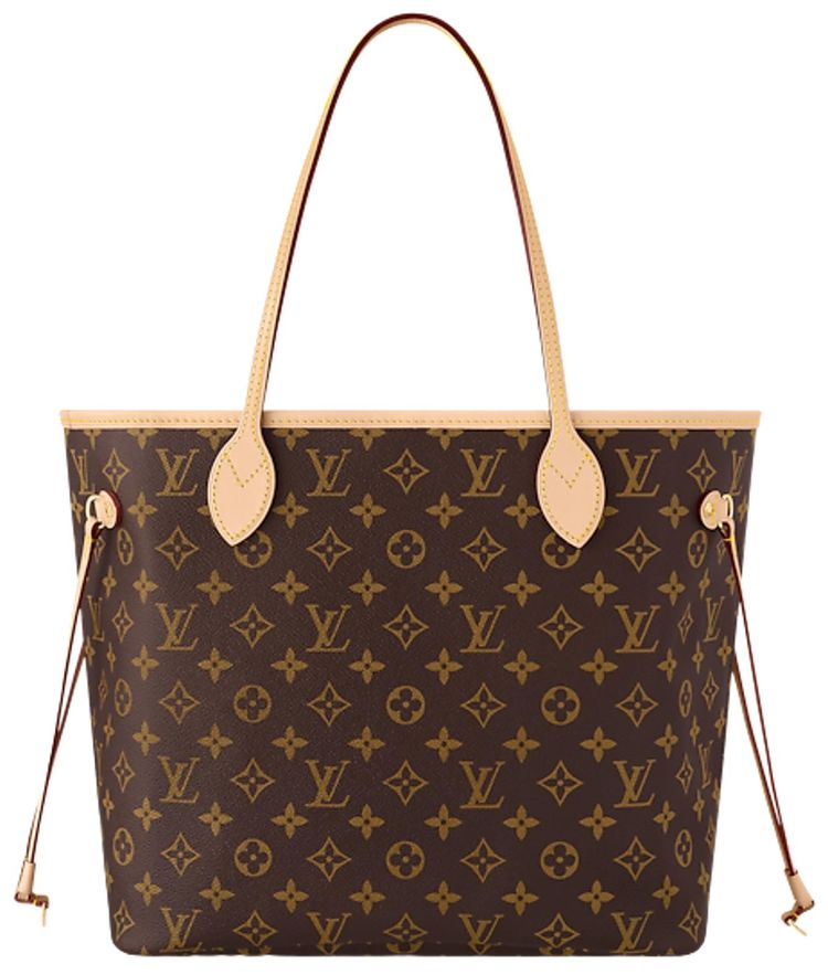 Louis Vuitton Neverfull MM Cerise RedBrown Monogram Canvas