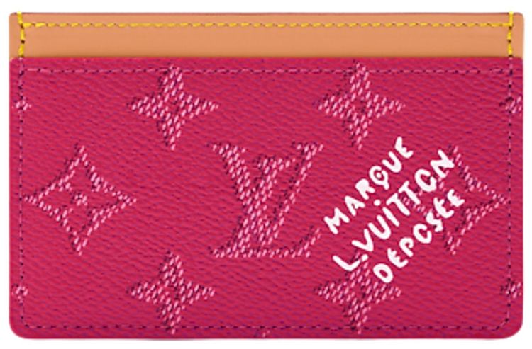 Louis Vuitton Card Holder Pondicherry Pink Monogram Canvas