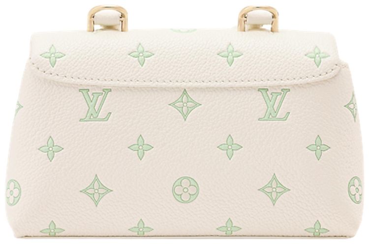 Louis Vuitton Nano Madeleine Monogram Milky WhiteGreen Embossed Empreinte Cowhide Leather