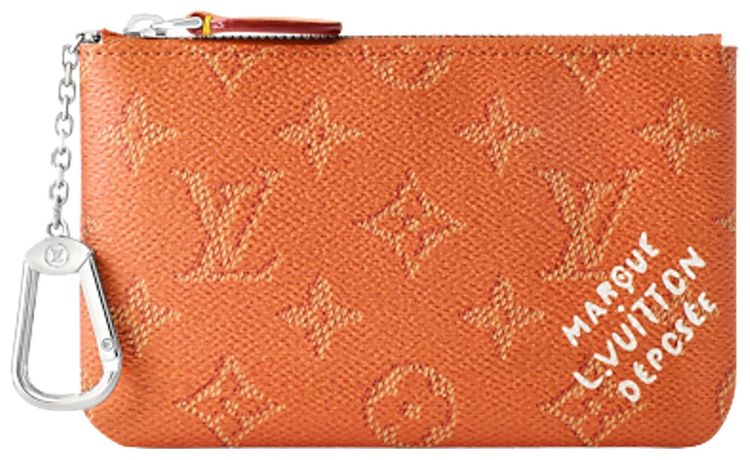 Louis Vuitton Key Pouch S Orange Monogram Canvas