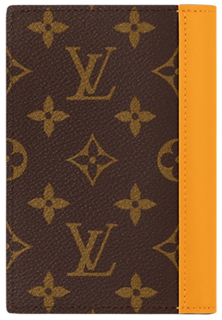 Louis Vuitton Passport Cover Safran YellowBrown Monogram Canvas