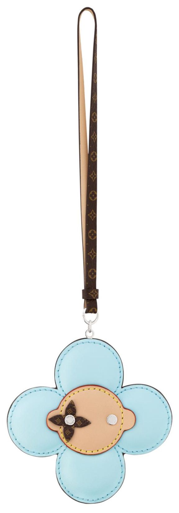 Louis Vuitton Vivienne Strap Bag Charm Light Blue