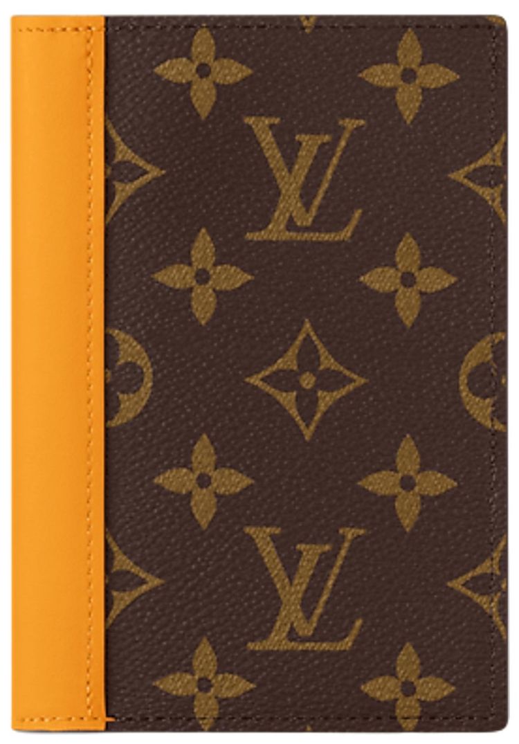 Louis Vuitton Passport Cover Safran YellowBrown Monogram Canvas