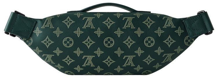 Louis Vuitton Rush Bumbag Forest Green Monogram Shadow Calfskin Leather