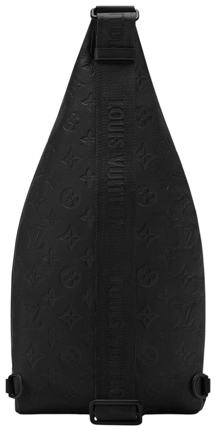 Louis Vuitton Duo Slingbag Black Monogram Shadow Calfskin Leather