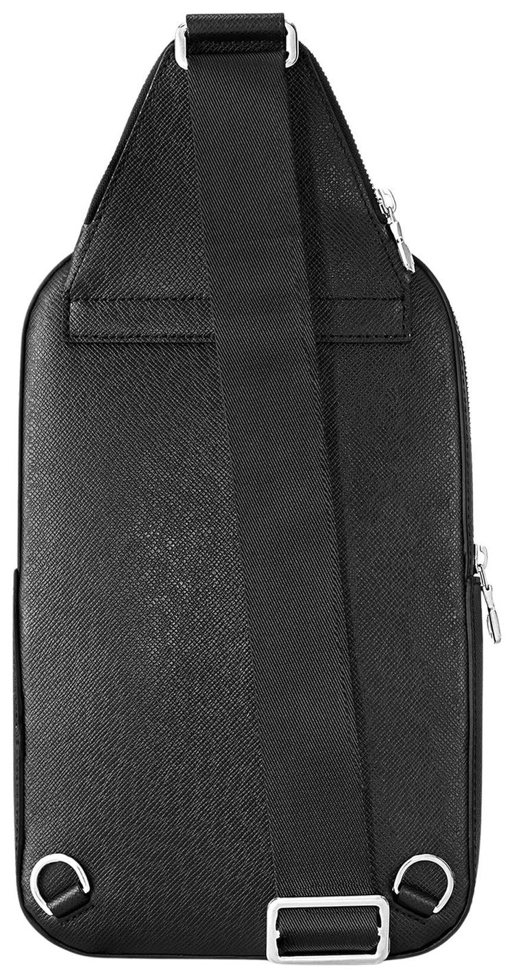 Louis Vuitton Avenue Slingbag Black Taiga Cowhide Leather