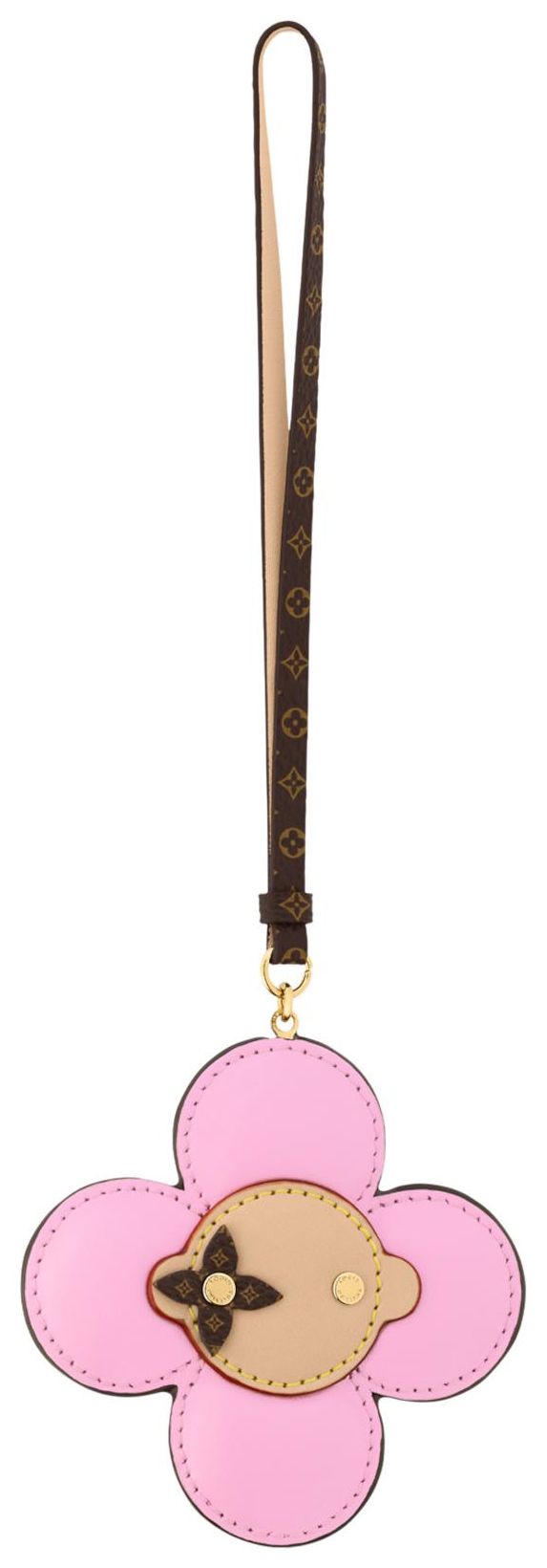 Louis Vuitton Vivienne Strap Bag Charm Pink