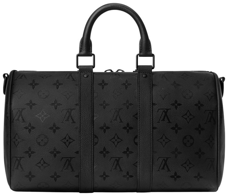 Louis Vuitton Keepall Bandouliere 35 Black Monogram Midnight Canvas