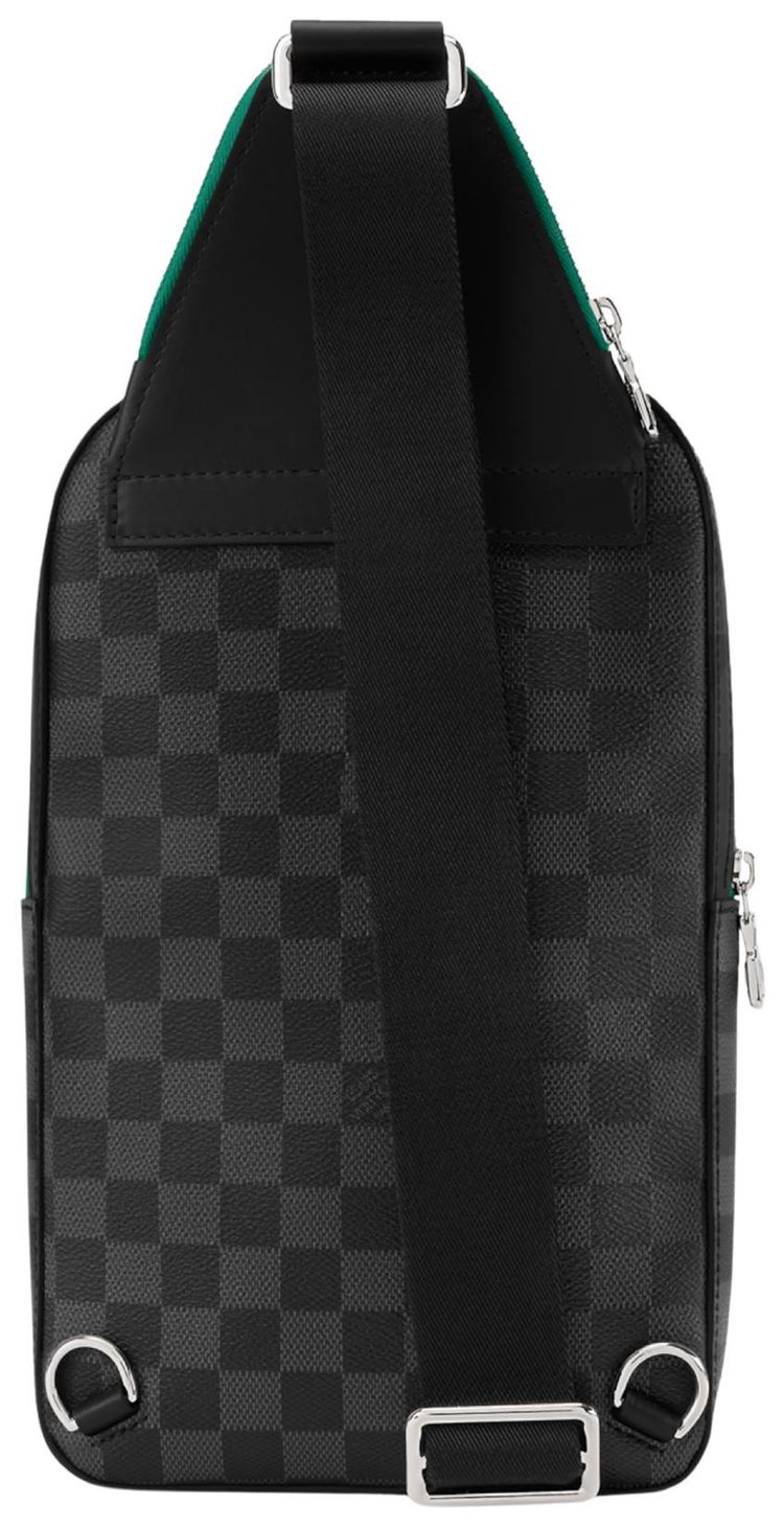 Louis Vuitton Avenue Slingbag PM Borneo GreenBlack Damier Graphite Canvas