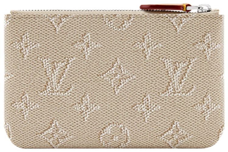 Louis Vuitton Key Pouch S Beige Monogram Canvas