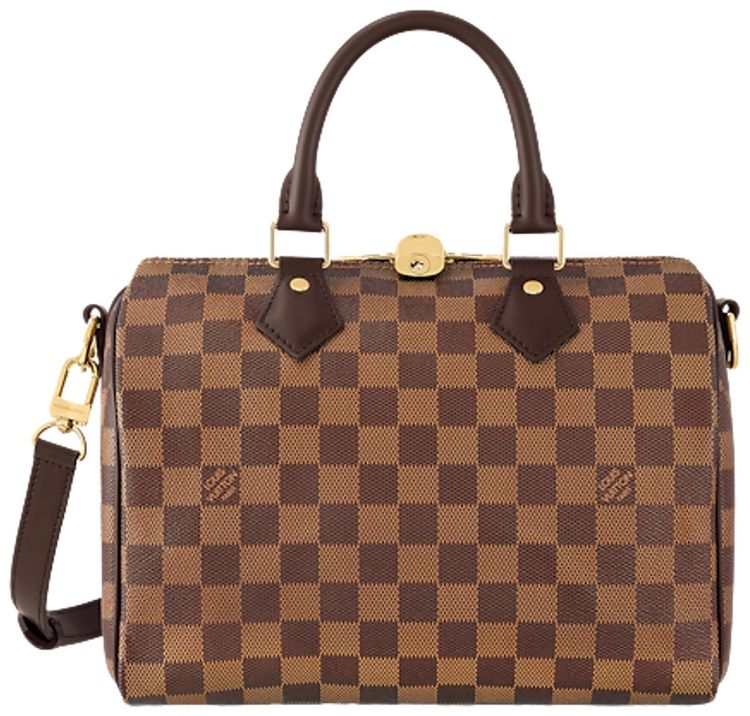 Louis Vuitton Speedy Bandouliere 25 Brown Damier Ebene Canvas