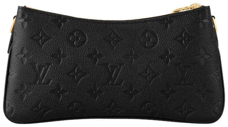 Louis Vuitton Pochette Liv Black Monogram Embossed Empreinte Cowhide Leather