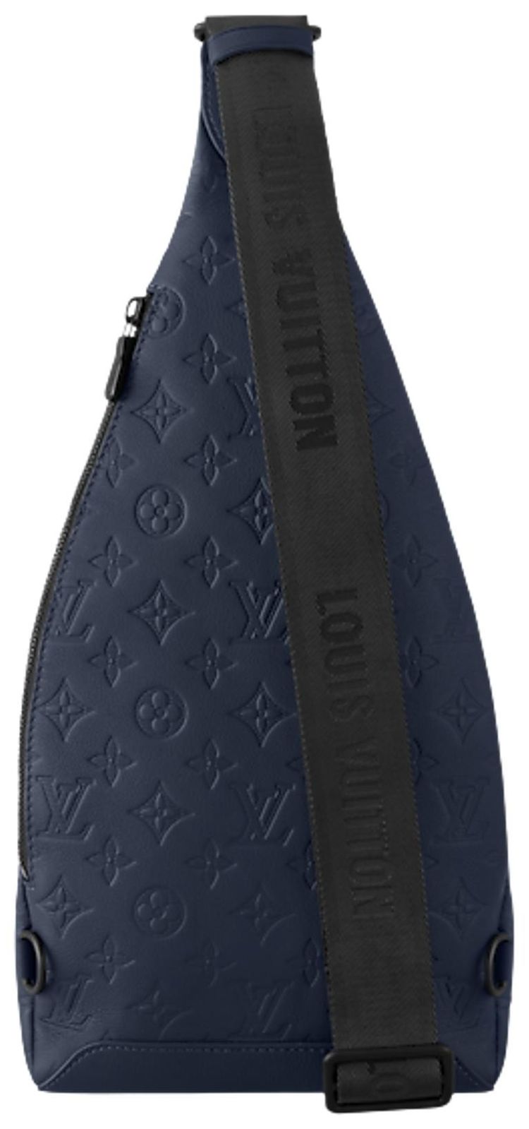 Louis Vuitton Duo Slingbag Navy Blue Monogram Shadow Embossed Calf Leather
