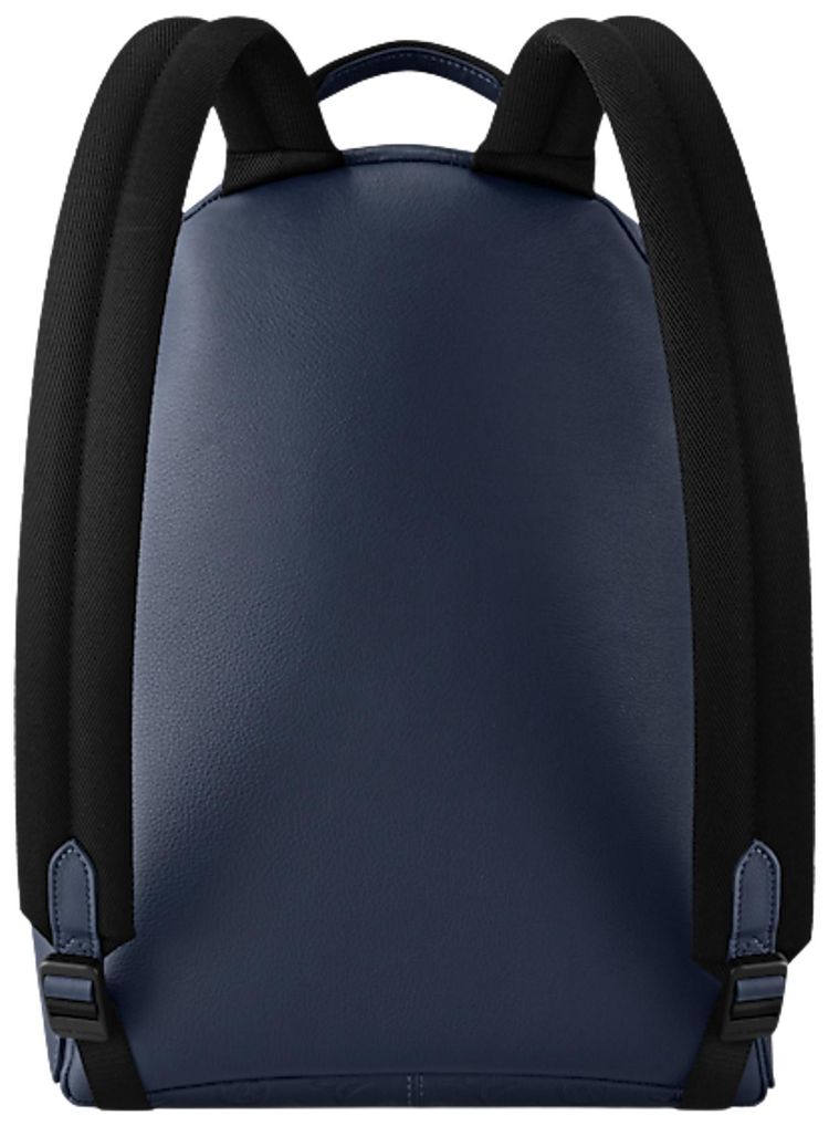 Louis Vuitton Discovery Backpack Pm Navy Blue Monogram Shadow Embossed Calf Leather