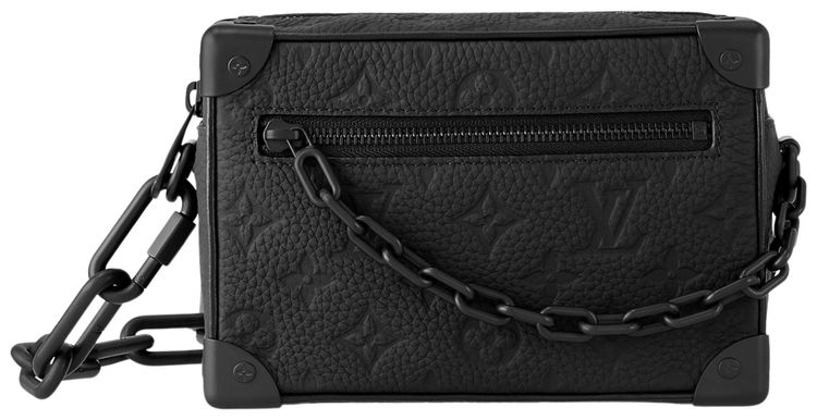 Louis Vuitton Mini Soft Trunk Black Embossed Taurillon Monogram Cowhide Leather