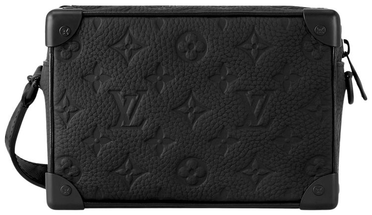 Louis Vuitton Mini Soft Trunk Black Embossed Taurillon Monogram Cowhide Leather