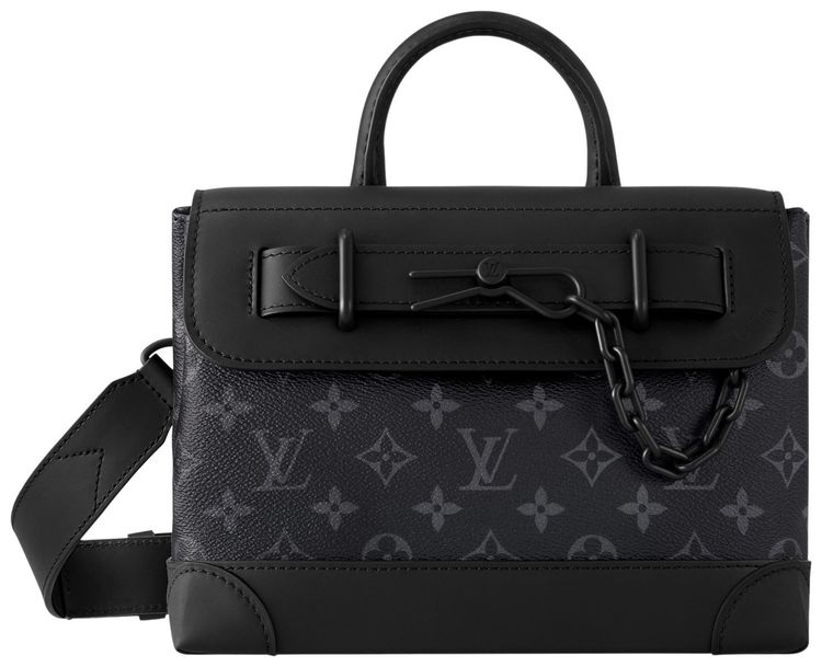 Louis Vuitton Steamer PM Black Monogram Eclipse Canvas