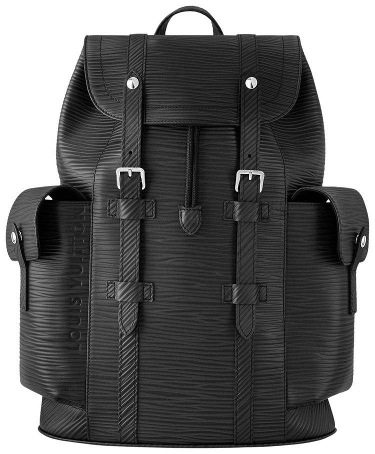 Louis Vuitton Christopher MM Black Epi Leather