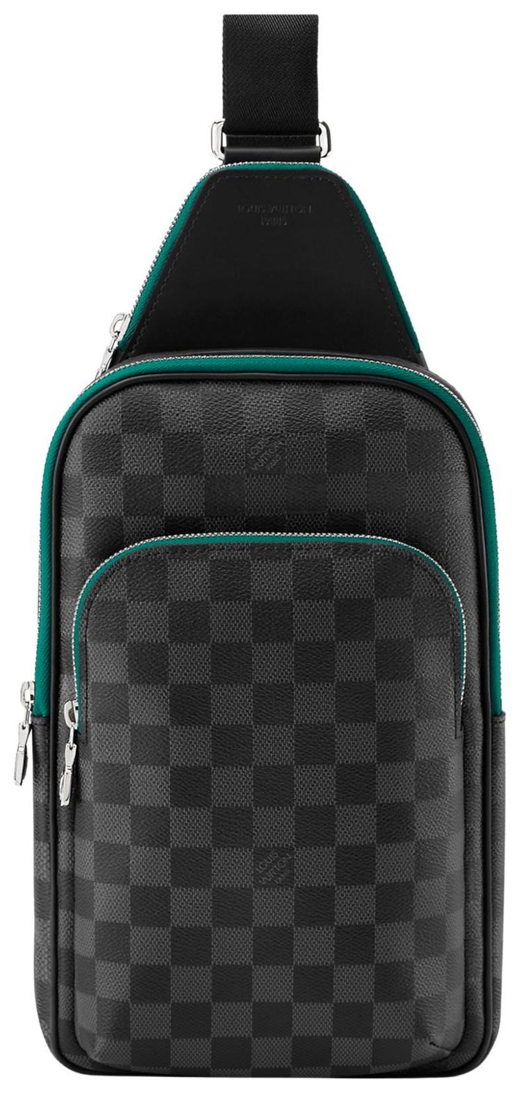 Louis Vuitton Avenue Slingbag PM Borneo GreenBlack Damier Graphite Canvas