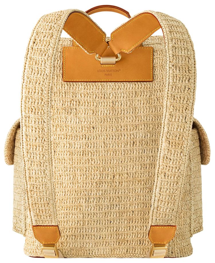 Louis Vuitton Christopher PM Natural Beige Natural Raffia