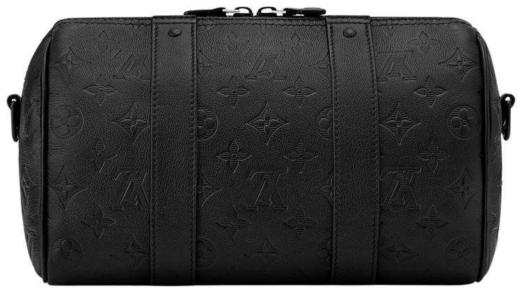 Louis Vuitton City Keepall Black Monogram Shadow Calfskin Leather
