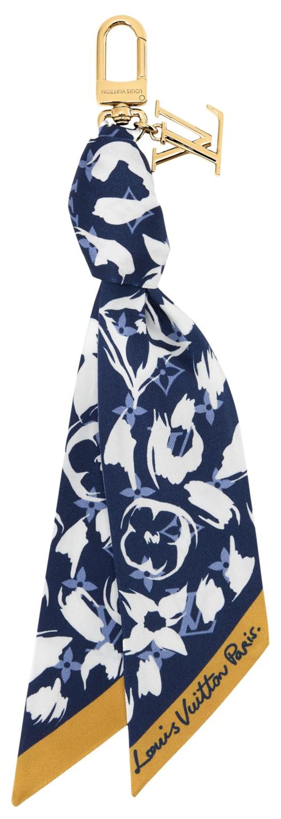 Louis Vuitton LV Safari Foulard Bag Charm Blue