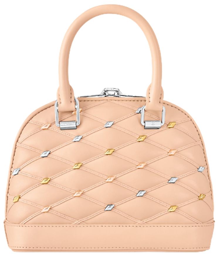 Louis Vuitton Alma BB Beige Lambskin Leather