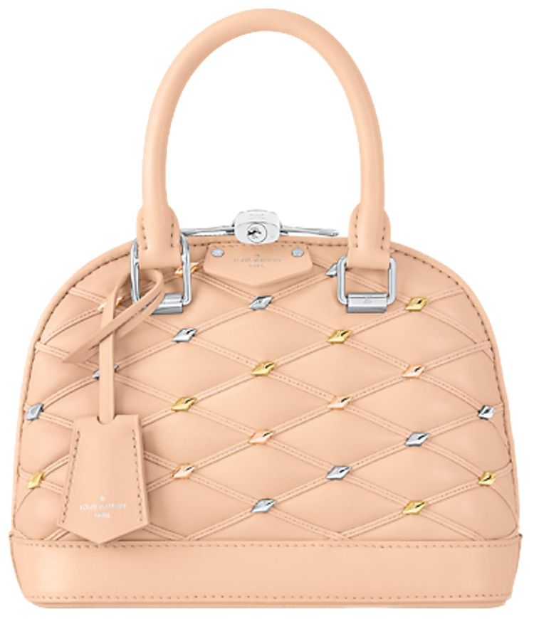 Louis Vuitton Alma BB Beige Lambskin Leather