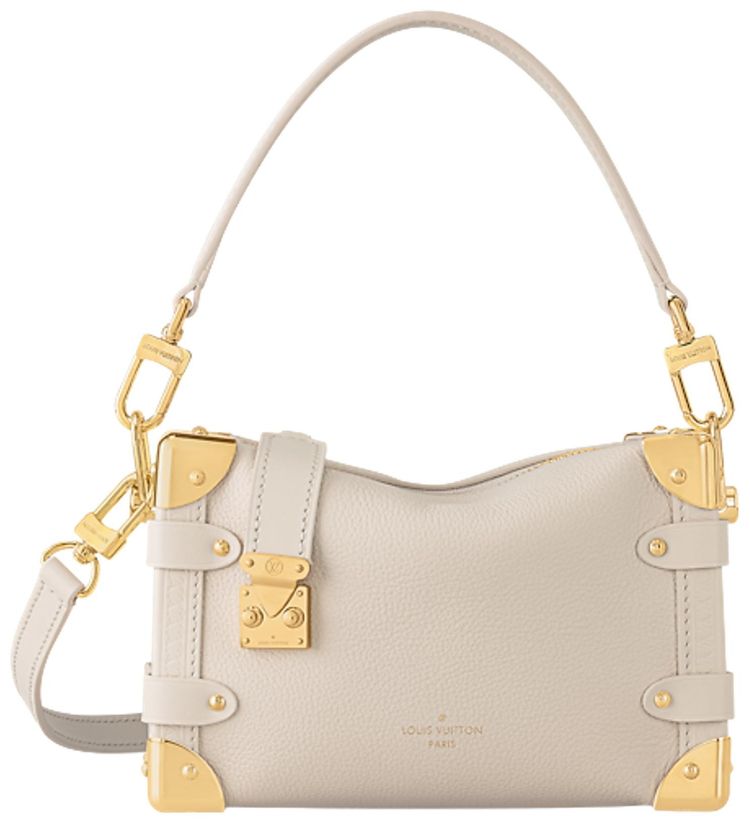 Louis Vuitton Side Trunk PM Chalk Calf Leather