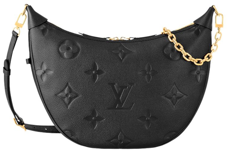 Louis Vuitton Loop Hobo Black Monogram Embossed Empreinte Cowhide Leather