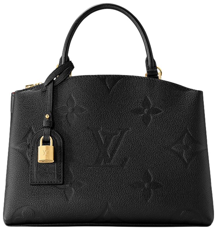 Louis Vuitton Petit Palais Black Monogram Embossed Empreinte Cowhide Leather