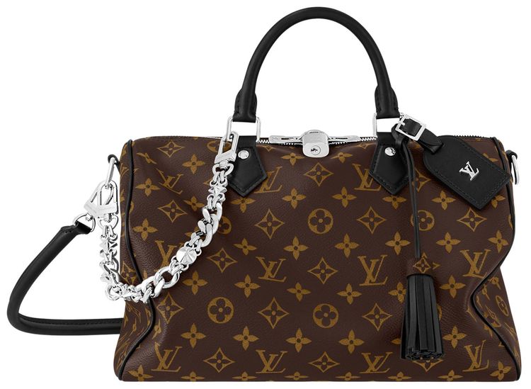 Louis Vuitton Speedy Soft 30 Monogram BlackBrown Monogram Canvas