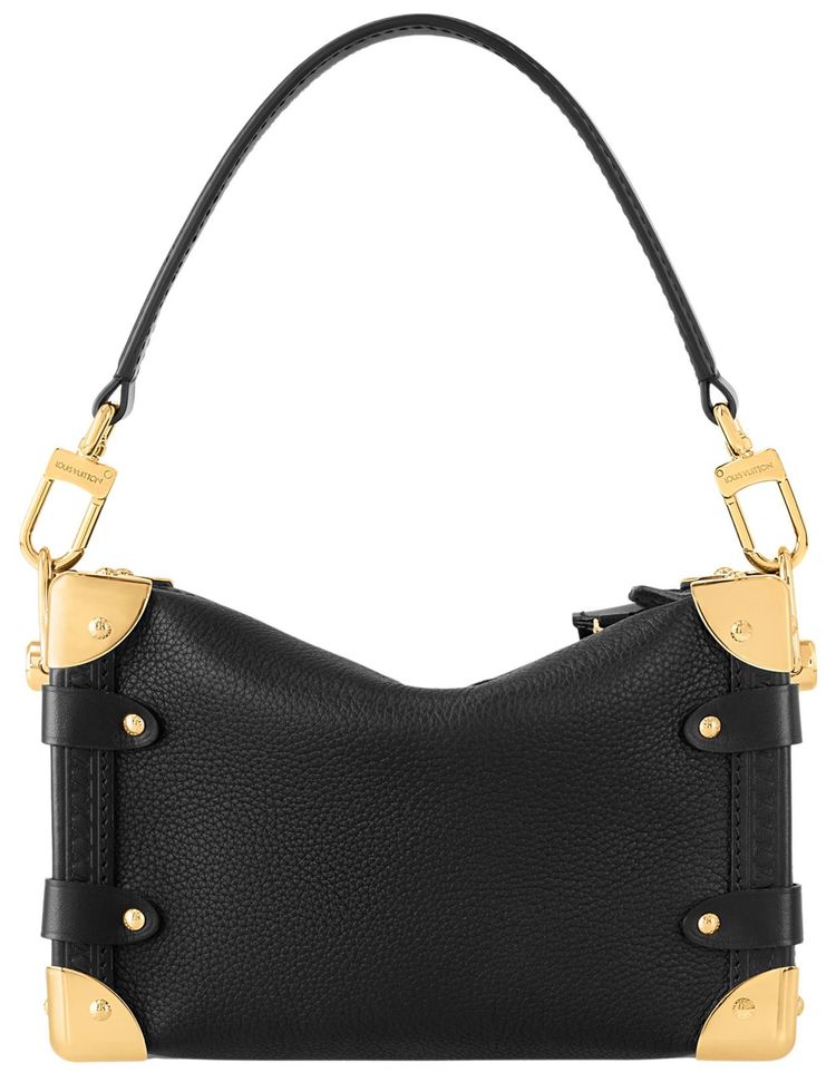 Louis Vuitton Side Trunk PM Black Calf Leather