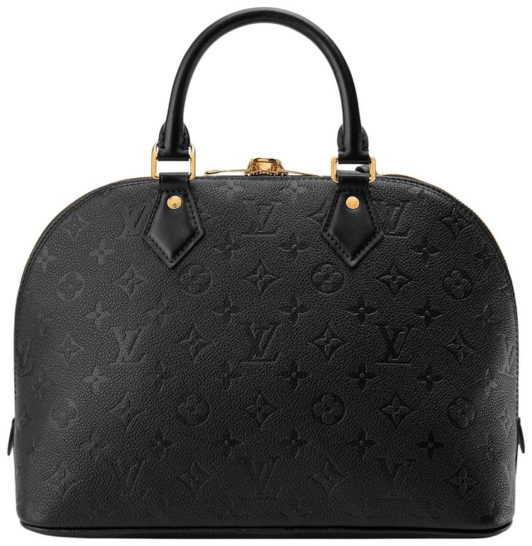 Louis Vuitton Alma PM Black Monogram Embossed Empreinte Cowhide Leather