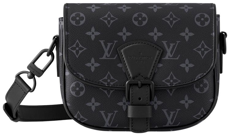 Louis Vuitton Montsouris Messenger PM Black Monogram Eclipse Canvas