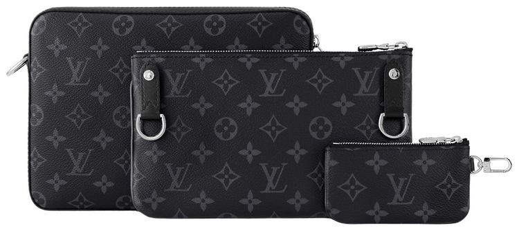 Louis Vuitton Trio Messenger Monogram Eclipse Reverse Canvas