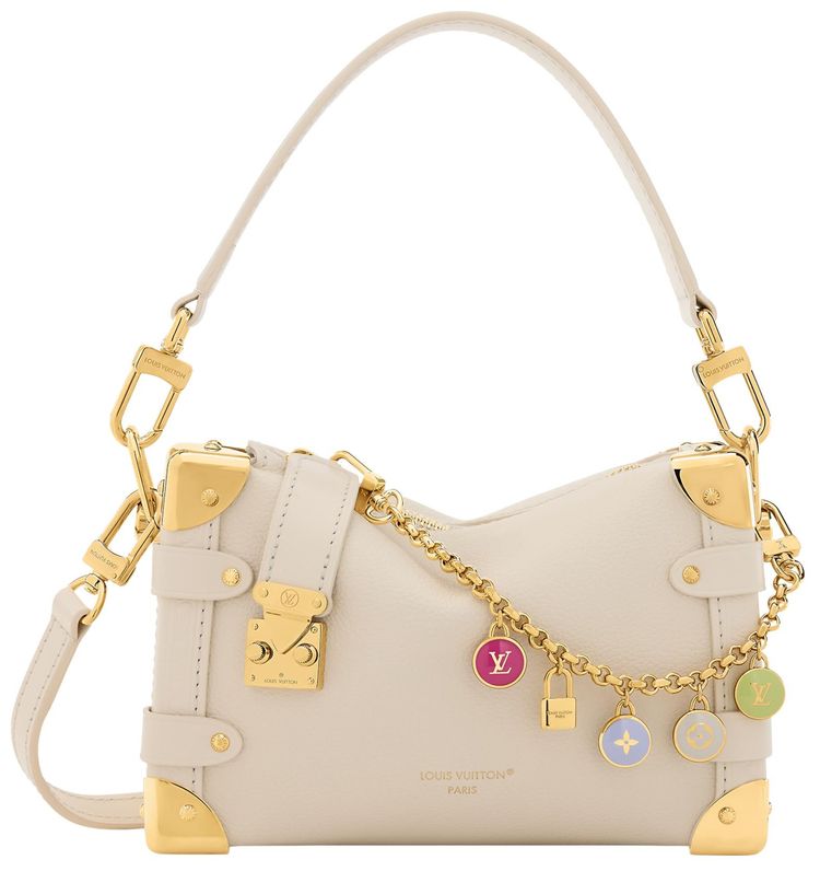 Louis Vuitton Side Trunk PM Chalk Calf Skin