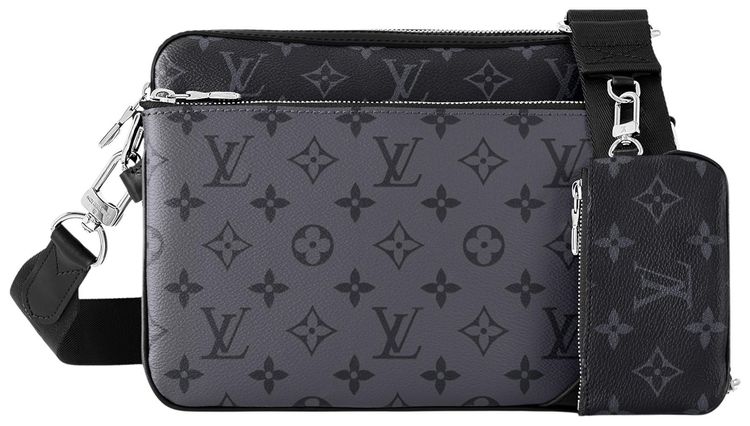 Louis Vuitton Trio Messenger Monogram Eclipse Reverse Canvas