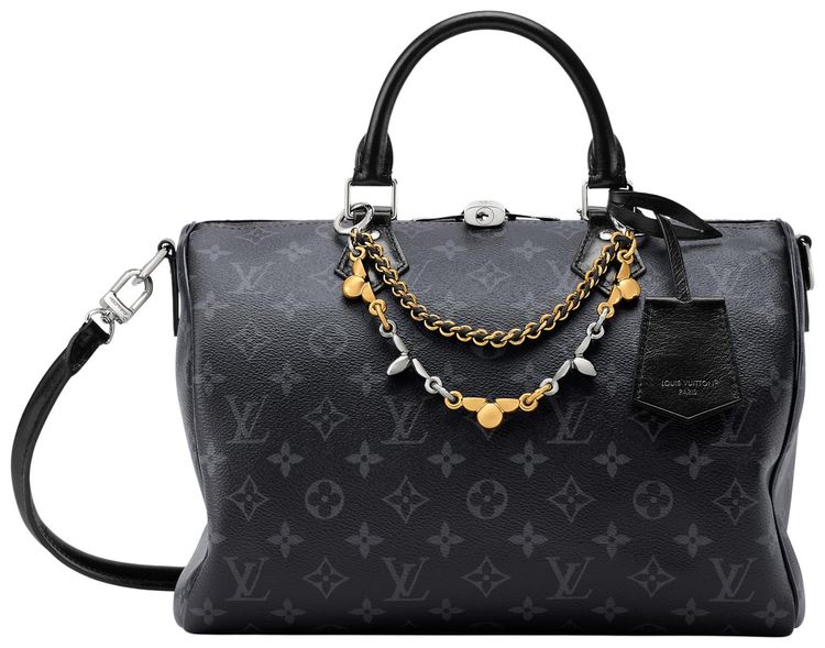 Louis Vuitton Speedy Soft 30 Black Monogram Eclipse Canvas