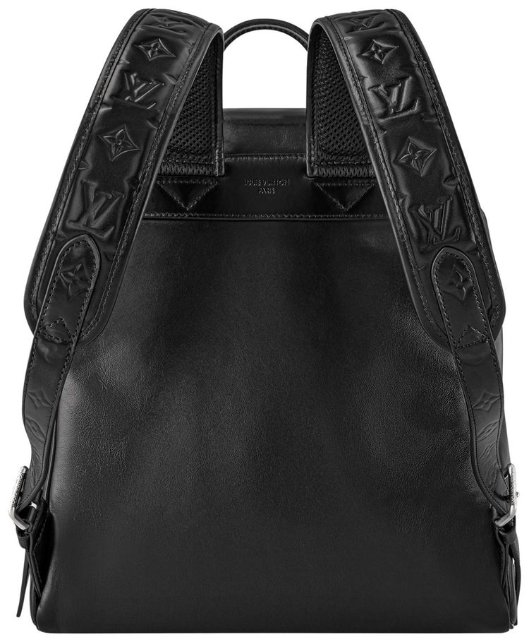 Louis Vuitton Montsouris Cargo Backpack Black Calf Leather