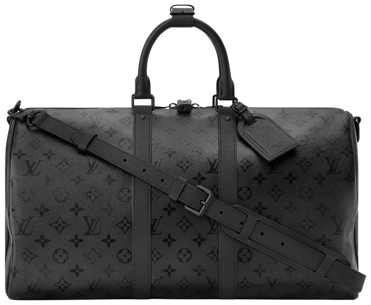 Louis Vuitton Keepall Bandouliere 45 Black Monogram Midnight Canvas