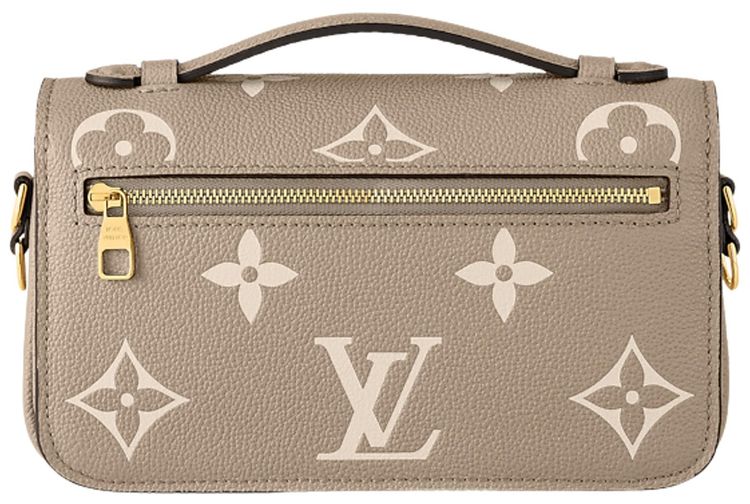 Louis Vuitton Pochette Metis East West Tourterelle GrayCream Monogram Embossed Empreinte Cowhide Leather