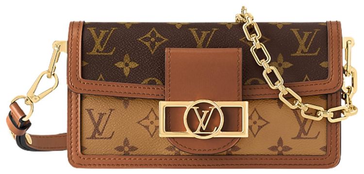 Louis Vuitton Dauphine East West Brown Monogram Reverse Canvas
