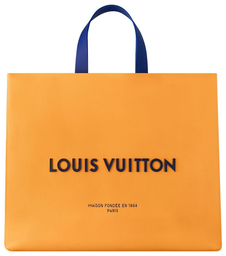 Louis Vuitton Shopper Tote MM Saffron Yellow Cowhide Leather
