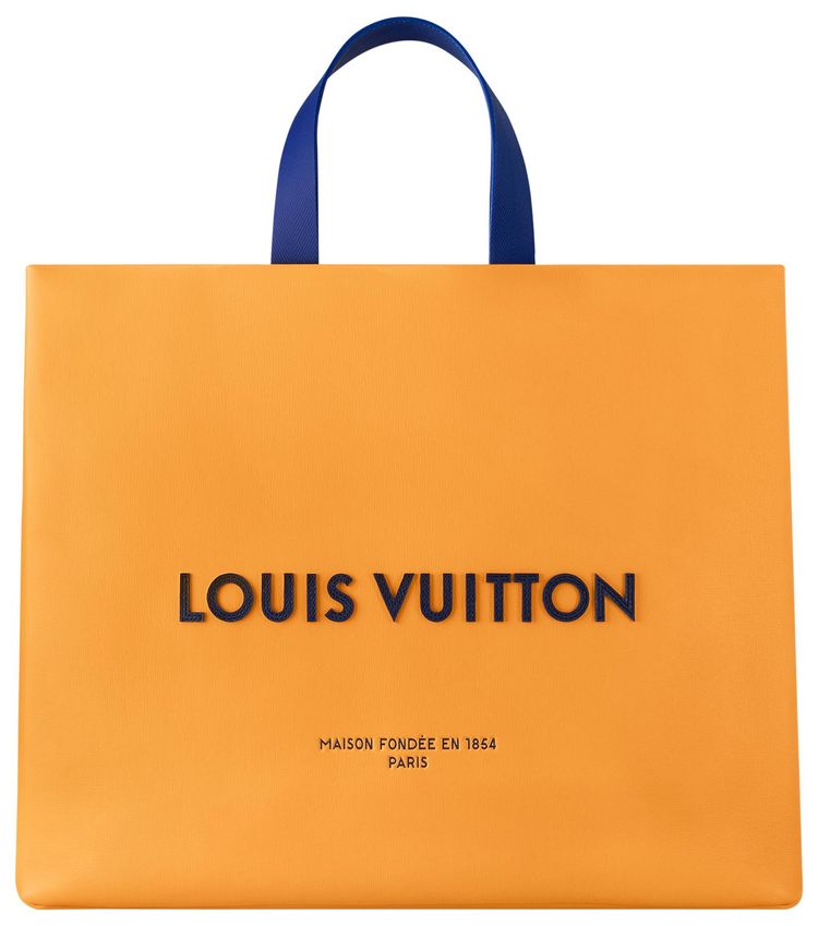 Louis Vuitton Shopper Tote MM Saffron Yellow Cowhide Leather