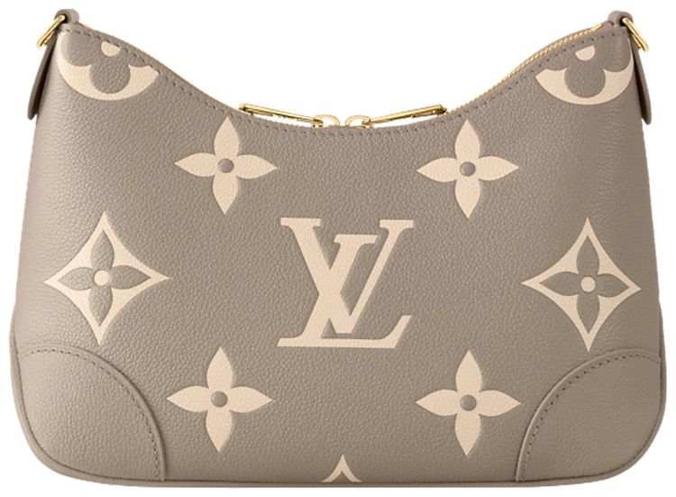 Louis Vuitton Boulogne PM Tourterelle GrayCream Monogram Embossed Empreinte Cowhide Leather