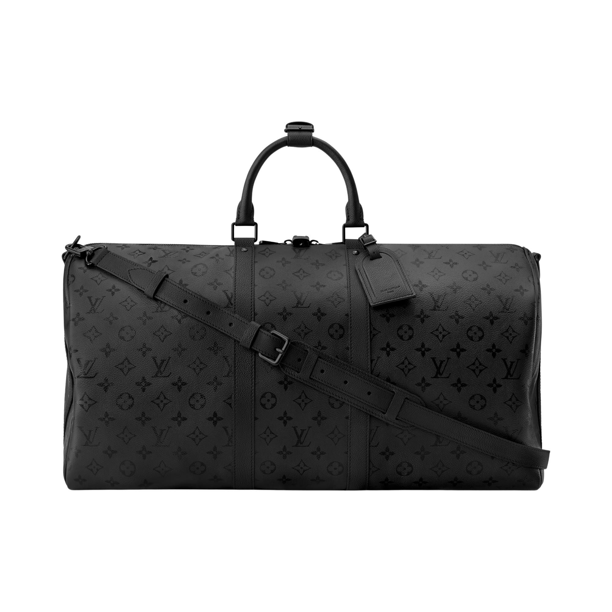 Buy Louis Vuitton Keepall Bandoulière 55 'Black Monogram Midnight