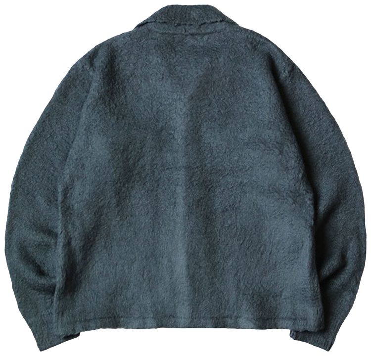 Kapital 7G Shaggy Knit Board Shirt BlueGrey